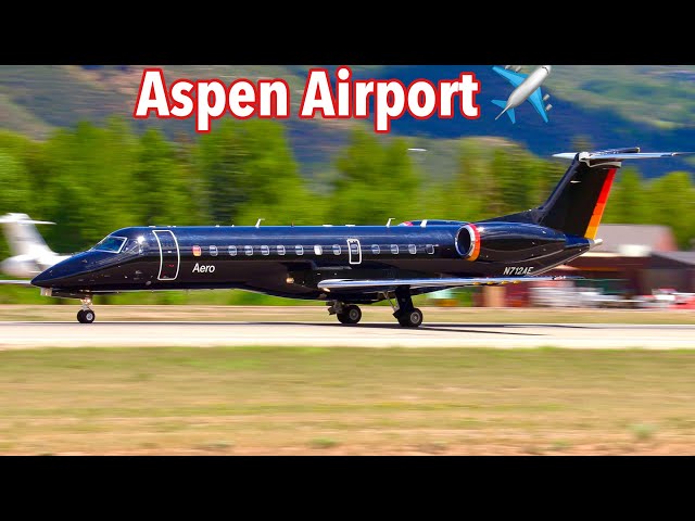 Plane Spotting at the DANGEROUS Aspen Pitkin Airport!