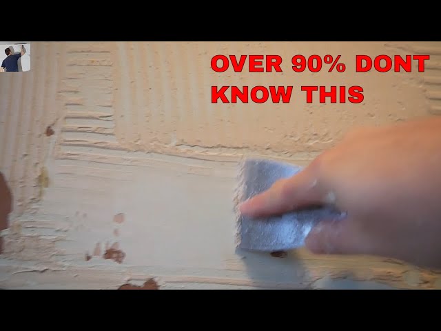 How to easily remove tile adhesive from walls 98% don't know this