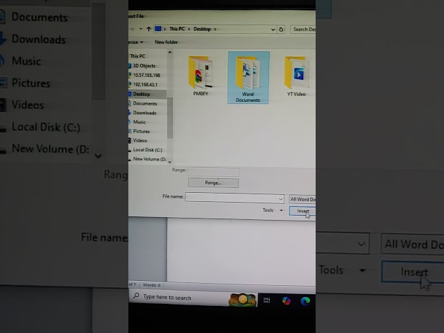How to Merge Multiple word Files in one document #shorts #yshorts #rce