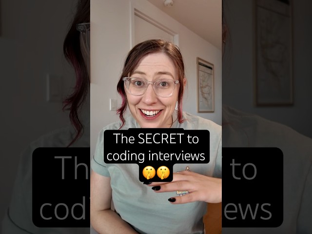 The *secret* to coding Interviews 🤫