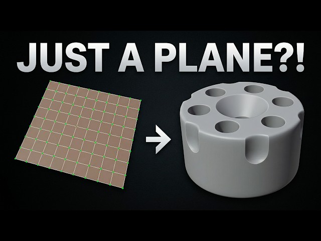 👉 JUST A PLANE?! (Easy Blender Hard Surface Tutorial)