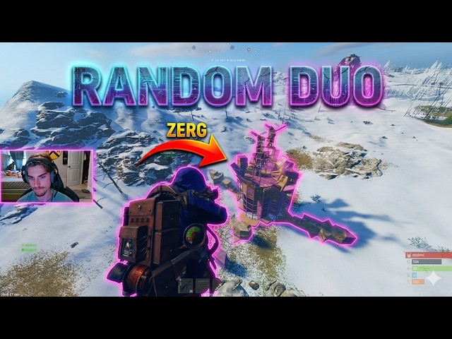 I Teamed up With a RANDOM Player and Took Over Launchsite Against a ZERG! - Rust Console