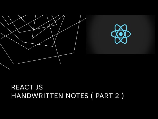 React JS Interview questions (handwritten notes part 2)