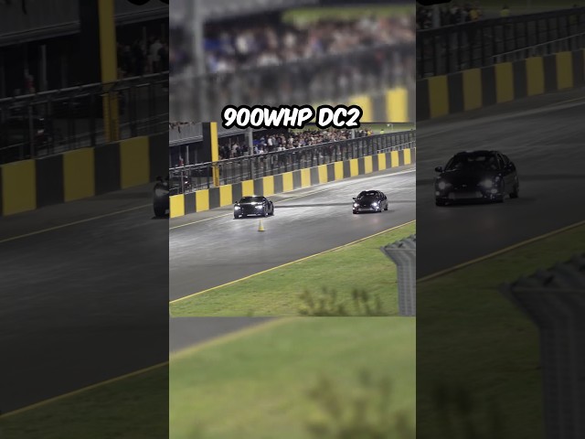 This DC2 Integra is awd, turbo & has 900whp+. Its absolutely mental #racing #dc2 #shorts #rollracing