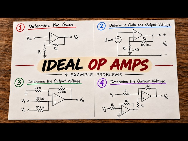 Ideal Op Amps Fully Explained With Practice Problems