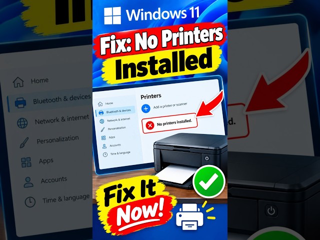 Fix: No Printers Installed in Word/Excel. #NoPrintersInstalled.