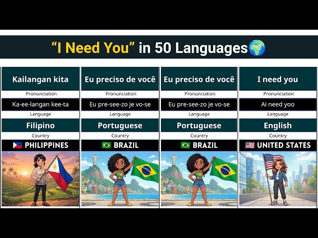 1. Say “I Need You” in 50 Languages | World Languages