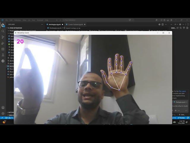 #34 [ mediapipe Project ] Hand closed or opened