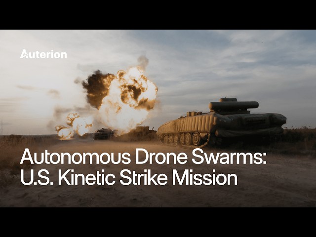 Autonomous Drone Swarms: U.S. Kinetic Strike Mission (Camp Blanding) | Auterion