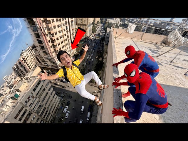 Waleed Ko SpiderMan Na Building Sa Gira Dea 😨 