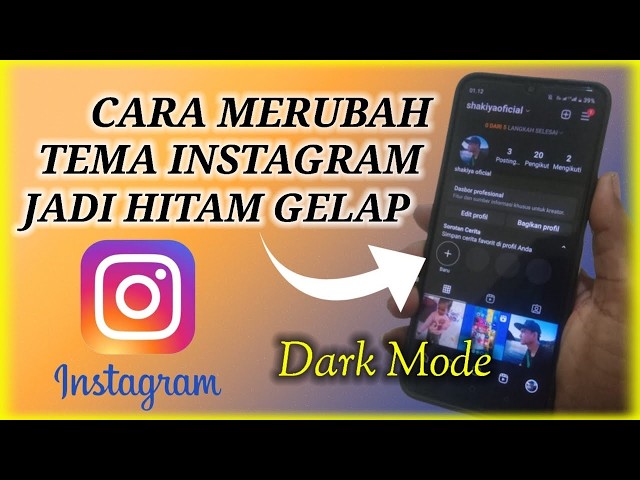 CARA UBAH TEMA INSTAGRAM JADI GELAP