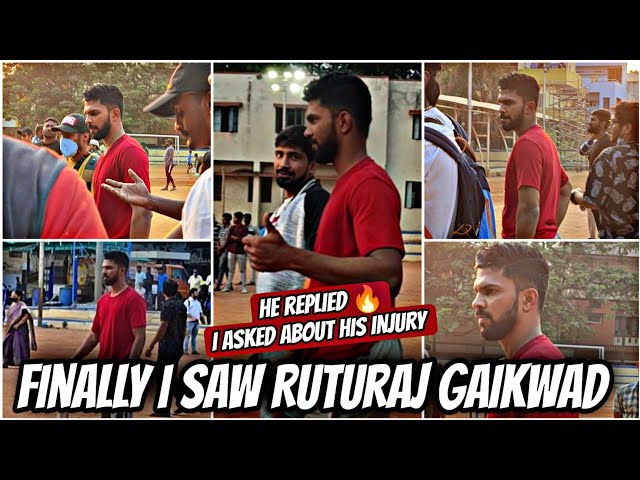 Meet Up With Ruturaj Gaikwad 🤯 He Replied About His Injury || Vera Level Experience 💥