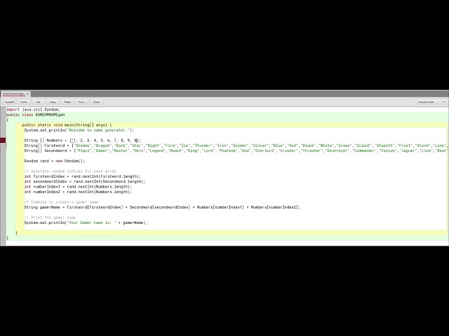 How to create a name generator in Java - 2024