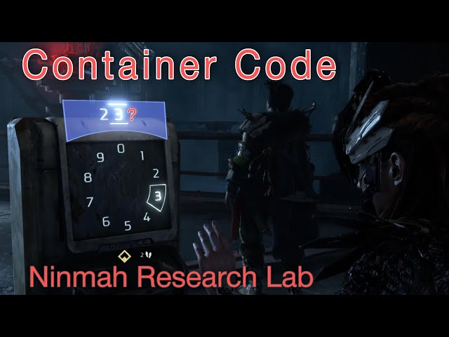 Ninmah Research Lab CONTAINER CODE - HORIZON Forbidden West