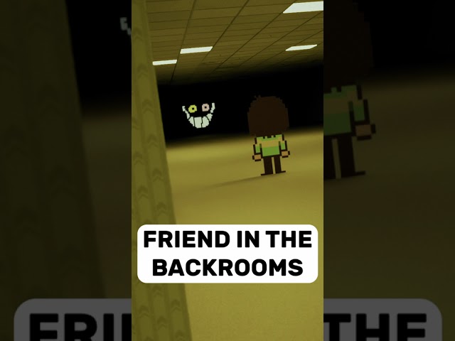 I found FRIEND from DELTARUNE in the BACKROOMS - BACKRUNES #deltarune #backrooms