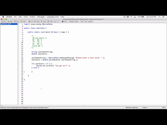 82. If-else-if statement, example program - Learn Java