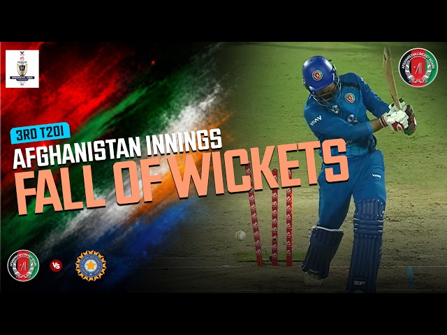 Afghanistan Fall of Wickets | Afghanistan vs India | Match 03 | T20I Series 2026 | ACB | 31A1T