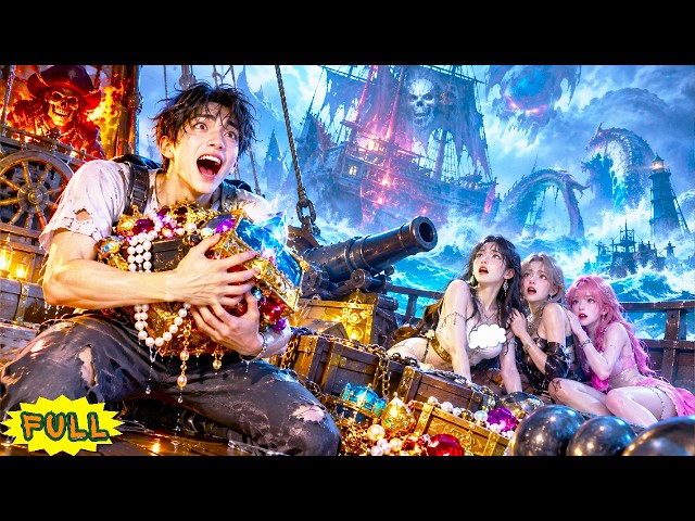 Unbelievable! I got a ghost fire ship—each beauty aboard upgrades it; I became the sea overlord! 🔥