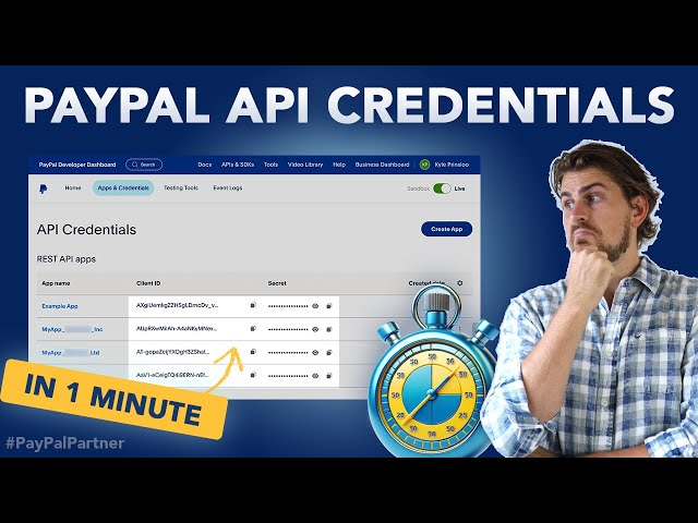 How To Get Your PayPal Developer API Credentials in 1 Minute