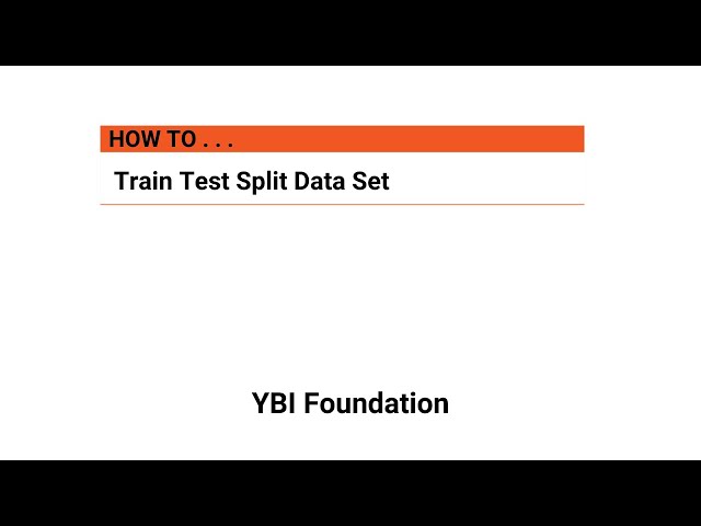 How to train test split data | Python | Tutorial #tutorial #machinelearning #datascience