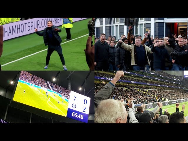 Chelsea Takeover White Hart Lane || Tottenham 0-2 Chelsea Vlog || Heung-Min Son red card 손흥 민