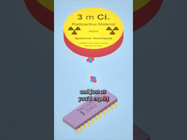 How Alpha Particles Can Break Computer Chips