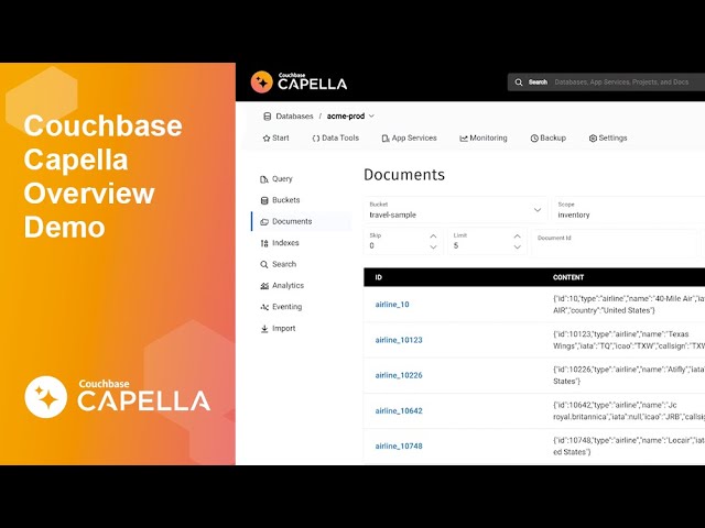 Couchbase Capella - Demo