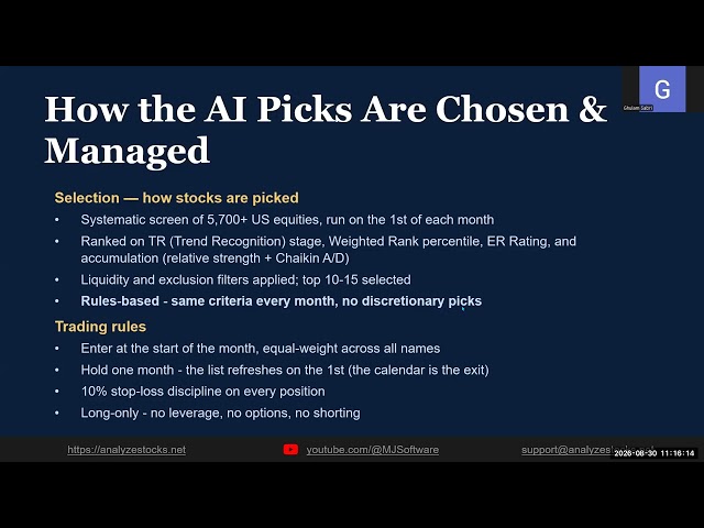 AI Picks Performance Review / Upcoming Setup G (Trading Earnings Gaps)