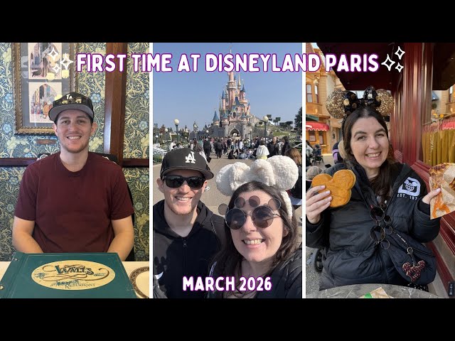 First Time at Disneyland Paris! Dining at Walts & Reserved Fireworks View | DAY2 MAR26