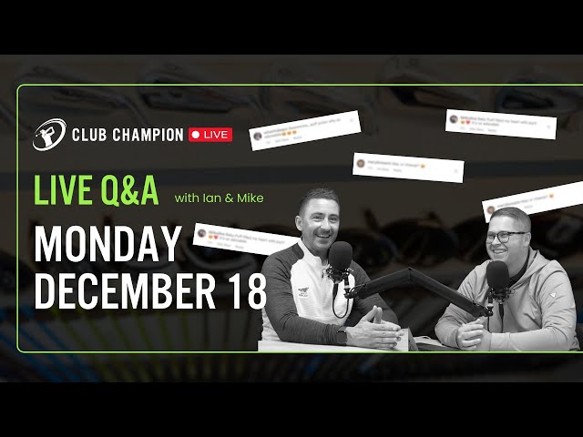 Club Champion Media Q&A Live // Monday, December 18th