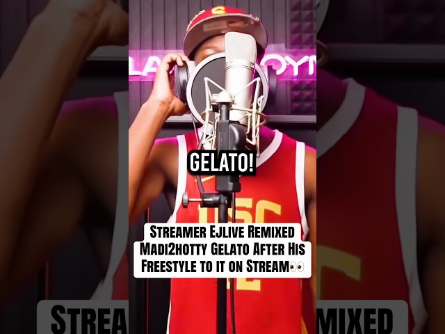 Madi2hotty Gelato Remix‼️😱 This streamer Went CRAZY on This🔥 #shortsfeed #youtubeshorts #freestyle