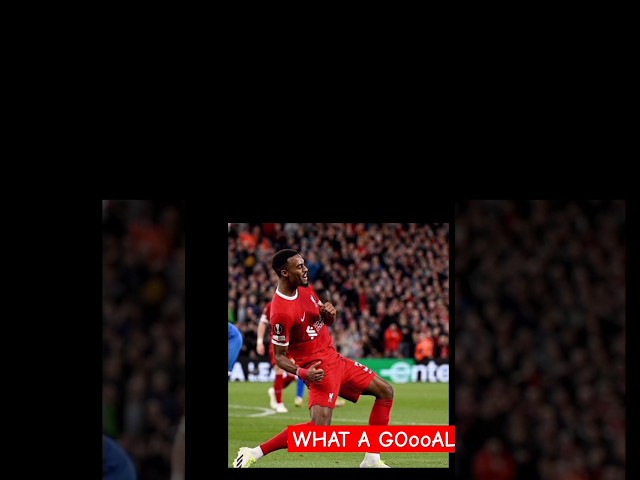 Ryan Gravenberch first Liverpool goal vs union saint gilloise |Liverpool vs Union SG #shorts #lfc