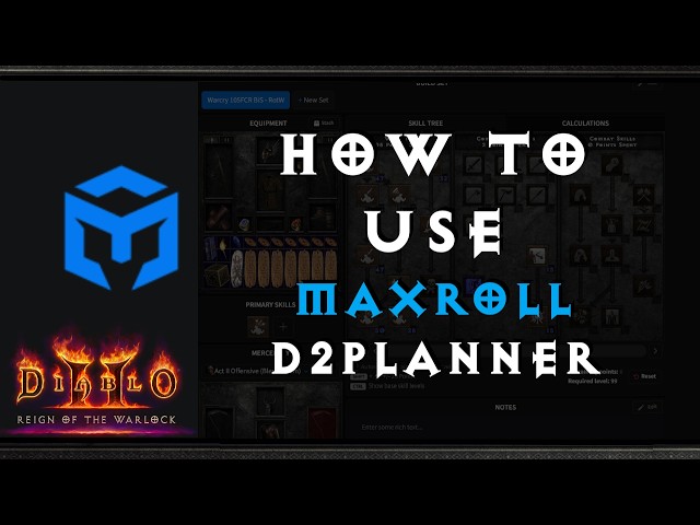 How To Use Maxroll D2Planner