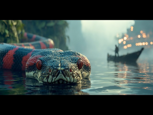 Giant snake attacks tourists in canoes | Comedy | Horror | Full Movie in English 4K