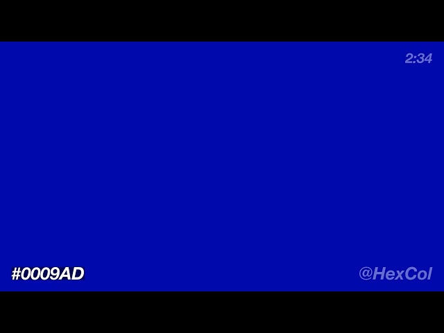 What does #0009AD - Vivid Frosty Beige Fog look like? | Color Code Preview