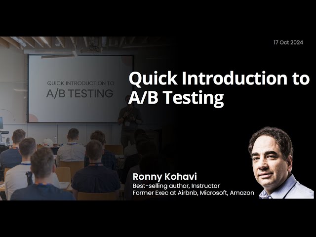 2024-10-17 Quick Introduction To A/B Testing - Lightning Lesson