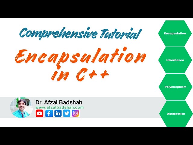 Encapsulation in C++ | OOP Lecture | Data Hiding Explained with Example