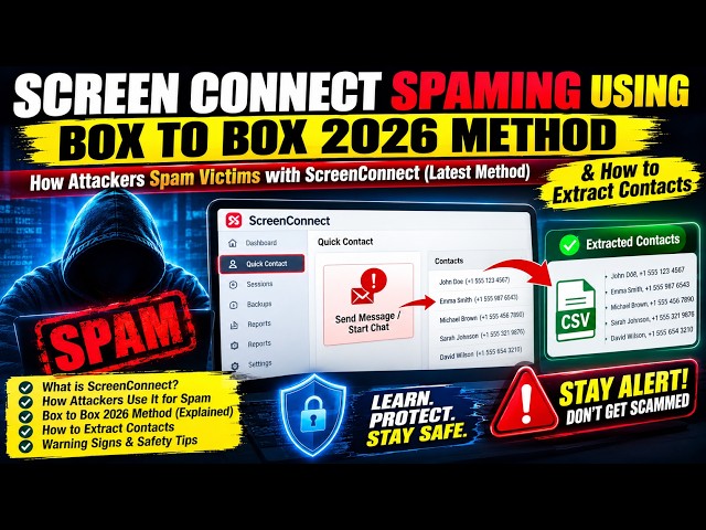The Complete ScreenConnect Box-to-Box Spamming 2026 method