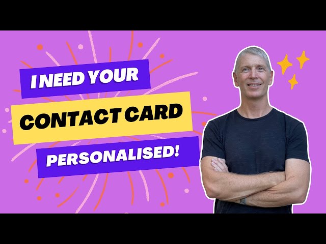 How to use the iPhone Contact Card
