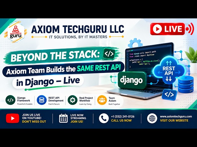 🔴 LIVE — Beyond the Stack: Building a REST API in Django
