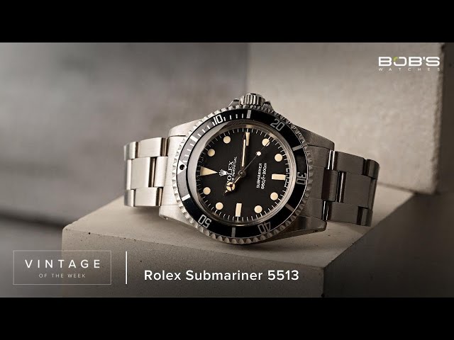 Vintage Rolex Submariner 5513 - Vintage of the Week Episode 5 | Bob's Watches
