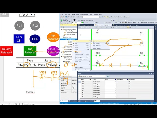 Ladder design by truth table method part2