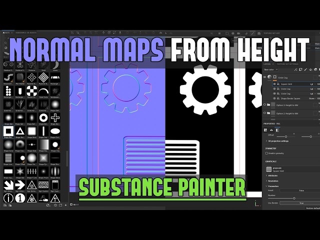 Substance Painter: 4 Powerful Methods of Creating Tiling or Detail Normal Maps from Height Maps