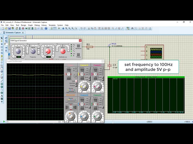 How to find the RC time constant with transient analysis