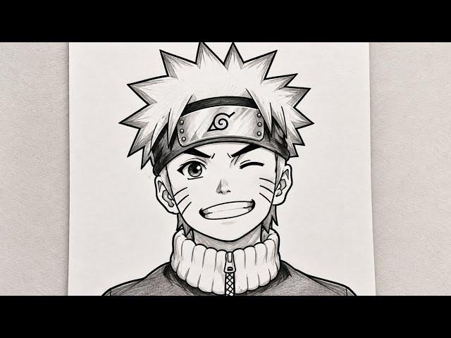 How to Draw Naruto Uzumaki Step by Step | Easy Naruto Drawing Tutorial | Pencil Sketch