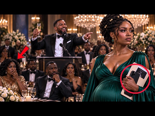 He Humiliated His Pregnant Wife at a Billionaire Gala — Then She Revealed a Secret That Destroyed Hi
