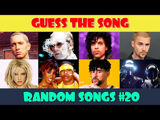 Guess the Song Music Quiz 🎶 50 Random Songs (Part 20)