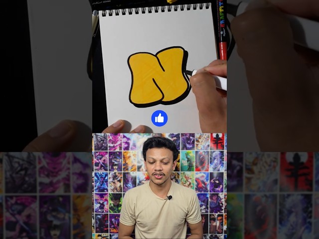 How to Draw the Graffiti Letter N ๐๏ธ๐ฅ