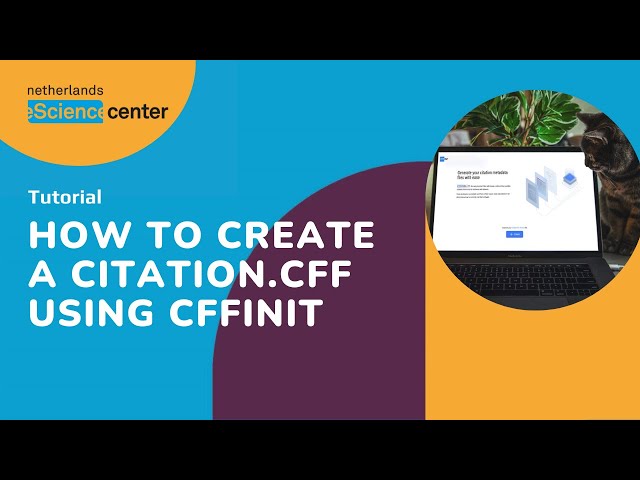How to create a CITATION.cff using cffinit