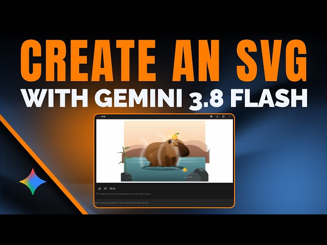 Text Output = SVGs: Gemini 3.8 Flash